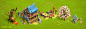 preistoric hut Workshop game mill granary furnace resources Totem