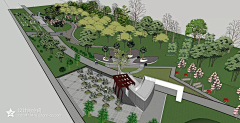 设计-生活采集到广场公园景观sketchup设计