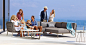 Conic Aluminum Outdoor Sectional Sofa