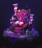 Wizard's Chair, Olga Permiakova : Concept art for Loóna: Bedtime Calm & Relax