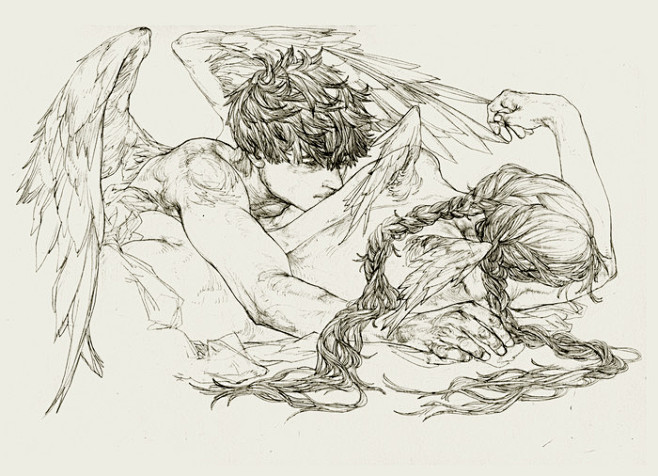 暖-鱼彡山_插画,山,翅膀_涂鸦王国插画