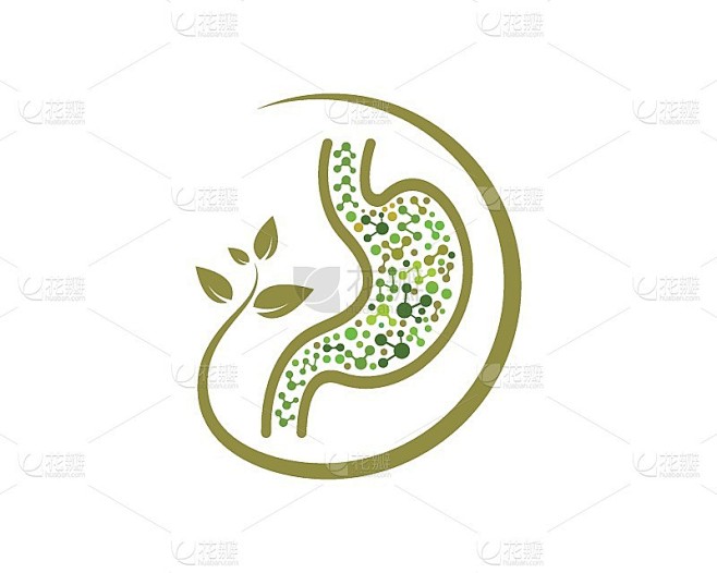 胃图标矢量插图设计