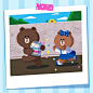 With sister @choco.linefriends
