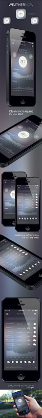 WEATHER NOW by Alexandru Stoica, via Behance