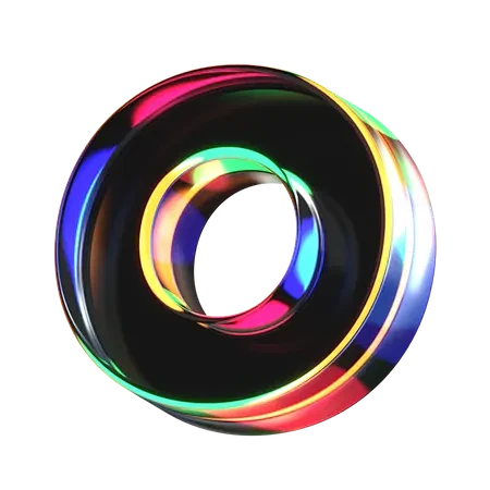 O Letter  3D Icon