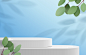 比格素材-夏日3D植物光影矢量背景图 (61)