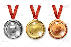 金牌，银牌，铜牌