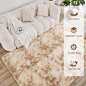 Amazon.com: Litanika 4x6 Shag Area Rug for Living Room Bedroom, Tie-Dyed Beige Fluffy Shaggy Fuzzy Nursery Kids Girls Boys Room Rug, Cream Soft Plush Furry Bedside Carpet, Non-Slip, Non-Shedding Indoor Floor Rug : Home & Kitchen