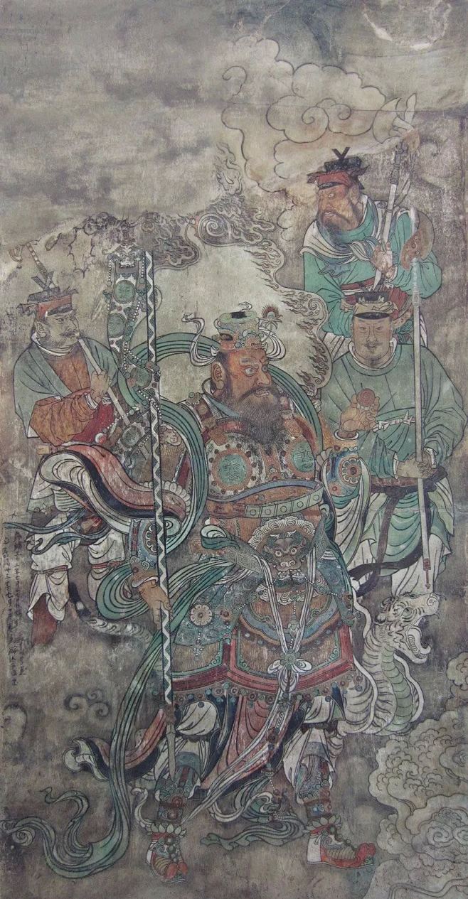 天蓬元帅，居北极四圣之首。三头六臂，手执...