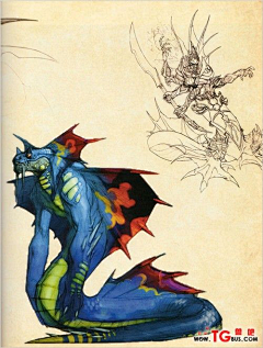 黑白胡子-彬叔采集到魔兽世界原画