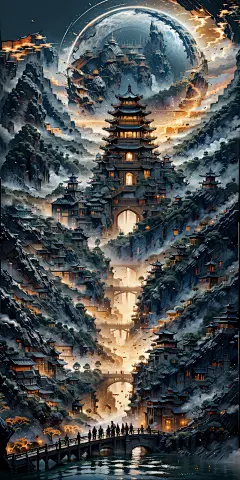 月下仙殿古城01