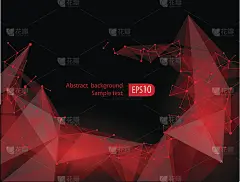 抽象红色背景与条纹。最小的旗帜。