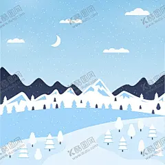 冬天背景 【酷图网】冬天背景,冬日背景,冬日风景,下雪,雪地,寒冷,冬天壁纸,景色,自然季节,冬季,插图,冰天雪地,手绘,卡通,风景地形,