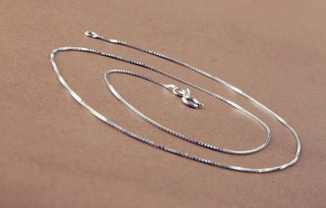 单链条 银链子项链女 韩国韩版百搭diy锁骨链配件银饰