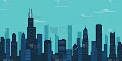 芝加哥市,摩天大楼,城市天际线,旅行者,地形,建筑,图像,建造,旅行,设计
