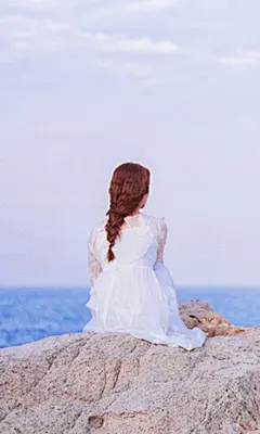 小清新美女背影手机壁纸