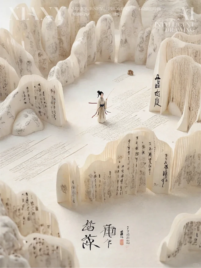 纸中寻禅心丨中国风意境