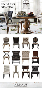 All of our dining chairs all in one place. Take your pick. @Arhaus: 