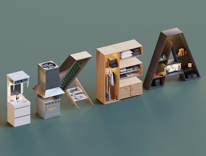 Ikea Logo render typ...