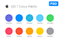 iOS7 Color Palette