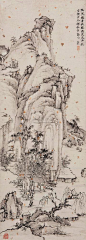 清代 - 弘仁 ( Hong Ren,1610-1664 ) - 山水畫作欣賞: