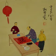 【老北京风俗人物画作品】
—— 作者：张燕（字墨农、三戒、号三清居士），男，1965年生于青岛。自幼喜好绘画，20世纪80年代毕业于青岛工艺美院，代表作《老北京人物画》《美人图》《小品草根》等。百张小品人物画《红楼梦》《中国历史名人》《三国演义》等数百古今中外名著人物画更具欣赏、收藏价值。 张燕作品力求简练清逸，构思新颖，墨色俊巧，题材广泛，意境生动，追求自然洒脱的艺术风格，又能融诗书画于一体，言情格调高雅，幽默中以启迪，调侃中寄寓意，令人赏心悦目，思文雅兴无限，作品畅销海内外。
