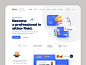 Web site design: landing page home page ui