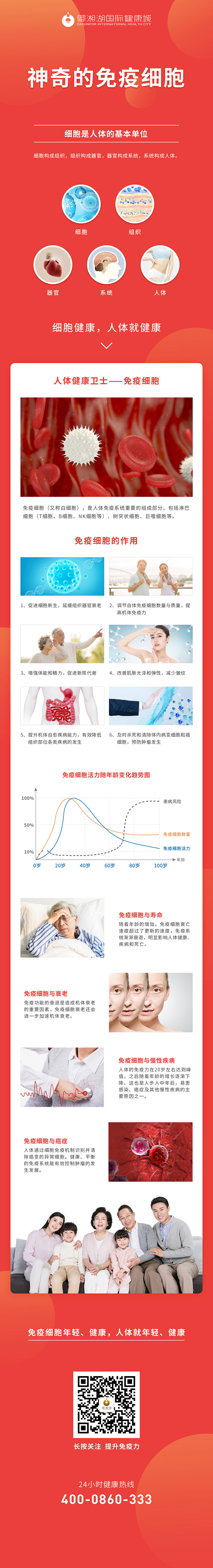 医学研究免疫细胞科普长图