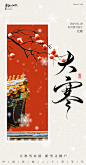 传统节气大寒海报