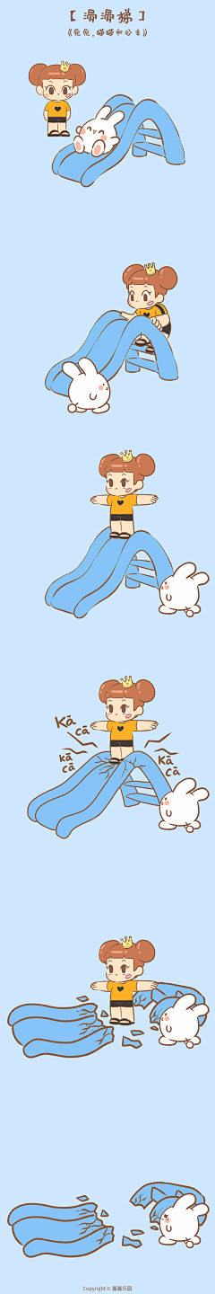泗口沺采集到《兔兔，猫猫和公主》漫画
