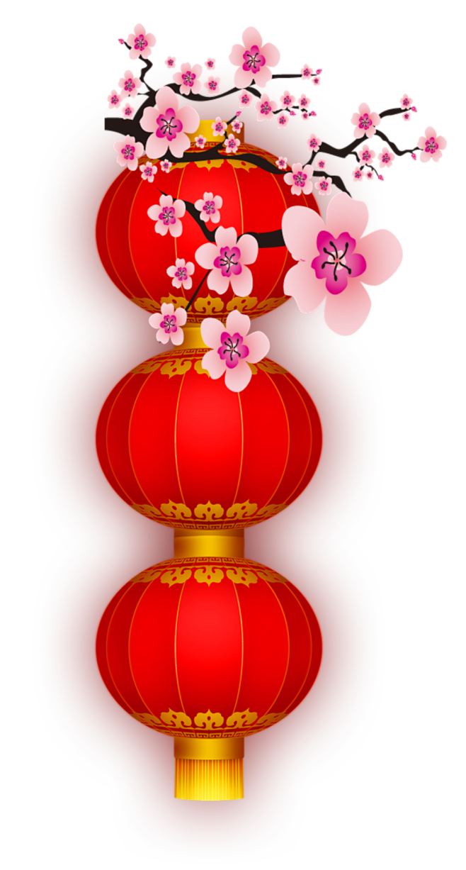 png元旦春节节日素材#红灯笼#