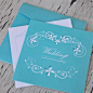 欧式TiffanyBlue喜帖/裸眼3D创意请帖/个性蓝色婚礼请柬/新品特价-淘宝网