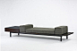CHARLOTTE PERRIAND    Mauritania bench with drawer    Editions Steph Simon  France, 1958  oak, enameled steel, laminated wood  102 w x 27.5 d x 14 h inches