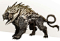 Concept art of creature concept for Guild Wars 2 by Kekai Kotaki