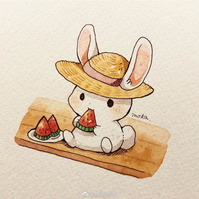 可爱小动物 插画