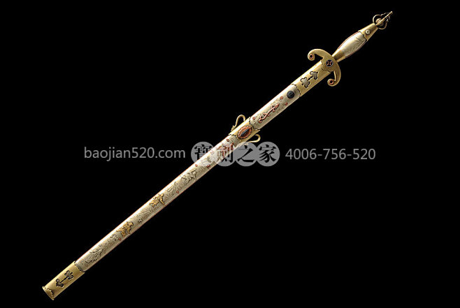全铜宋剑/法杖剑/土钢与陨铁/蚕丝纹/紫铜黄铜嵌银丝/119cm/孤品/龙泉宝剑-唐人刀剑-周唐强作品-宝剑之家官方商城-龙泉刀剑|购买刀剑 ...