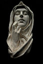 The Blessed Virgin Mary, Immaculate. Sculpture Wall Hanging Art