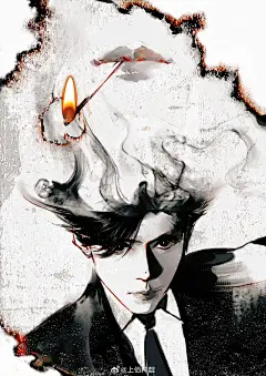 古言·唯美·古风 帅气 插画壁纸  张若昀 图来自网络（见水印）