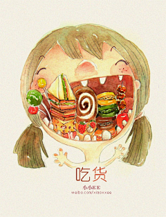dolphinlove采集到插画，手绘