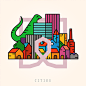 A I R B N B : Airbnb invited me to create this set of icons related to the following categories: People, Music, Clothing, Cities, Nature, Houses, Transportation, Travel, Animals and Furniture.This is the result, hope you like it!