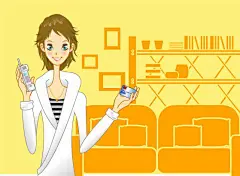 韩国时尚女性插画作品欣赏