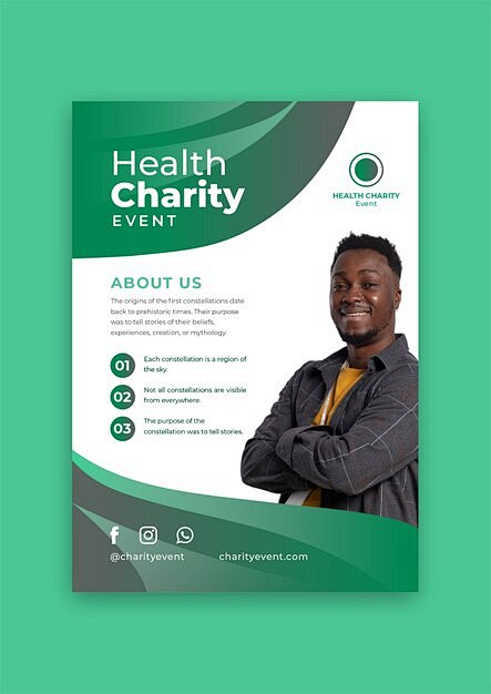 Charity flyer templa...