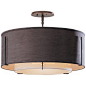Exos Collection Dual-Shade 23" Wide Ceiling Light: 