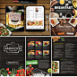 合集西餐厅宣传单菜单海报折页psd源文件设计素材-淘宝网