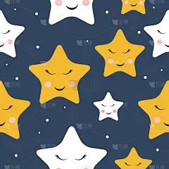 可爱的,夜晚,四方连续纹样,背景,星星,白色,纺织品,太空,睡觉,爱