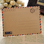 特色航空信封 可邮寄 B6标准尺寸 白色 复古牛皮色 邮局监制-淘宝网