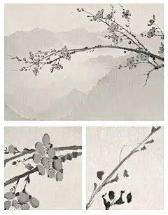 戈黎斯 现代中式电视背景墙纸壁纸客厅书房无缝墙布国画梅花壁画-tmall.com天猫