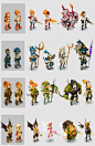 Recherches pour une refonte graphique des personnages de Dofus