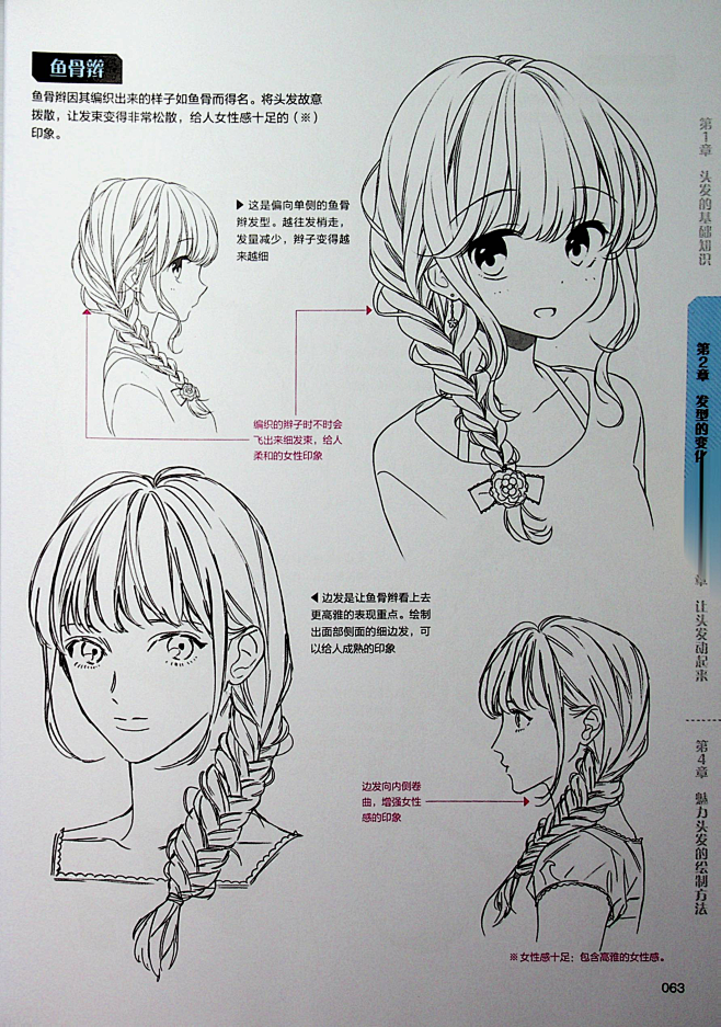 漫画教程这样画发型最好看让角色形象更生动的发型绘制技法65