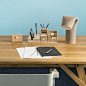 NIU - DESK ORGANIZER - Ubikubi : Upgrade your office desk with these environment-friendly items. Niu-desk set offers a contemporary reiteration of the traditional office accessories.